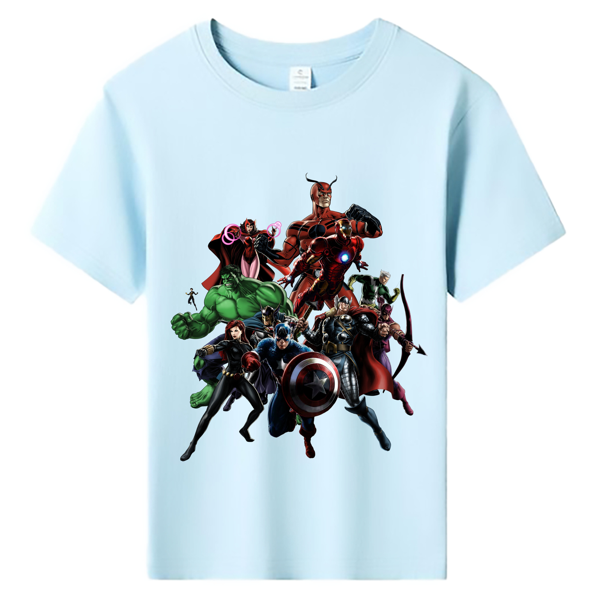 （画像用） アベンジャーズ The Avengers 綿100％キッズTシャツ（フロントプリント）